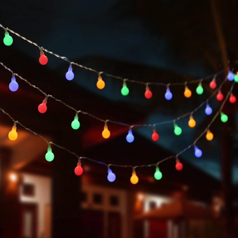 Le Globe String Lights Plug In, Party Patio Lights