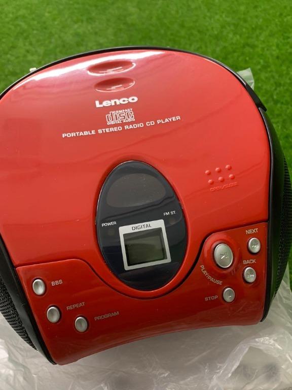 Buy Lenco SCD24RD, Portable FM Radio Cassette Player, Red