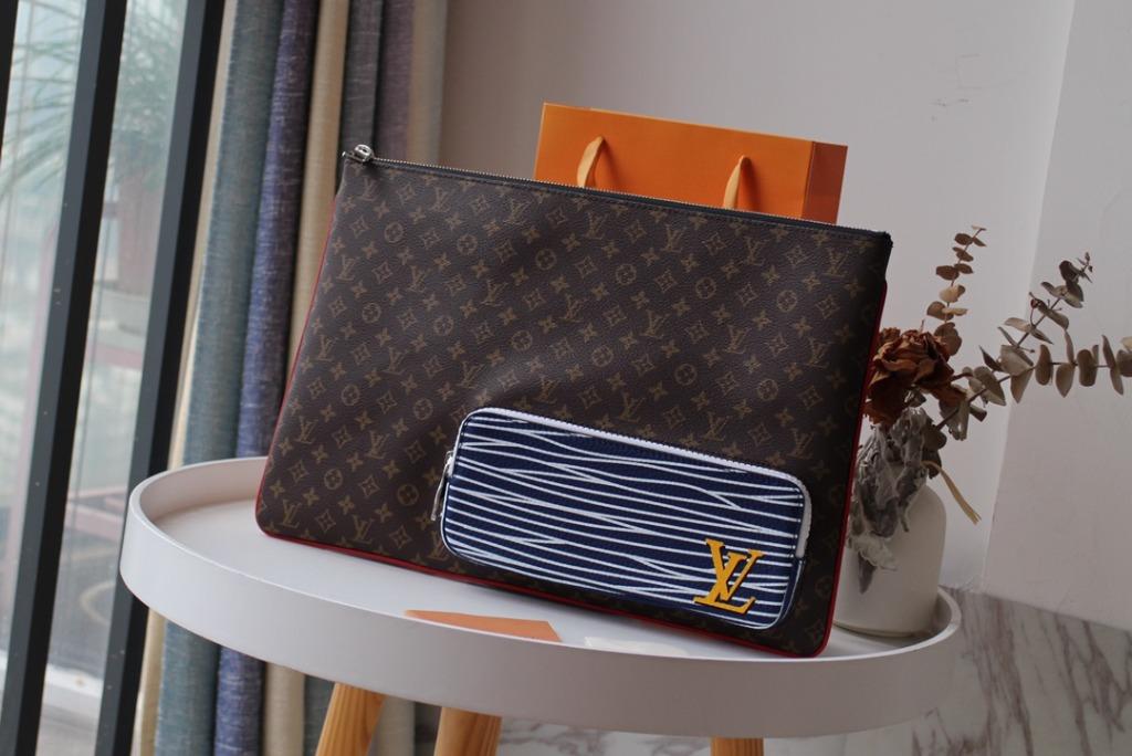 Louis Vuitton Pochette A4 Multipocket Pouch Monogram Canvas and