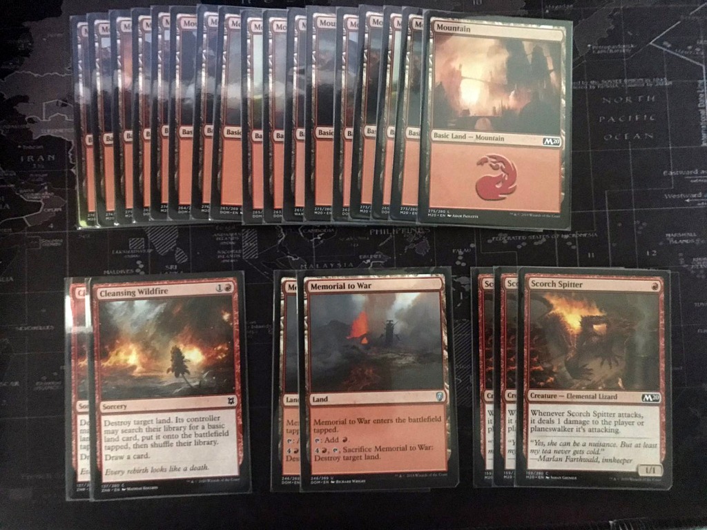 Magic the Gathering Mono red winnie blaster deck, Hobbies & Toys, Toys ...