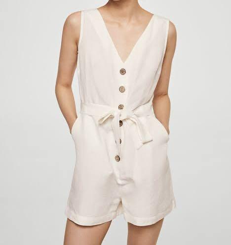 Linen romper jumpsuit clearance