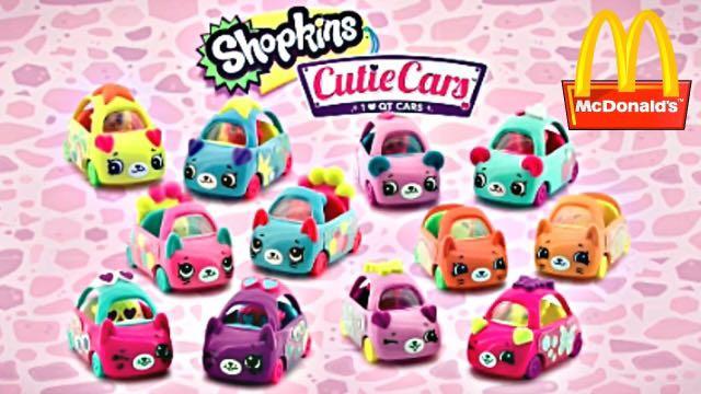 Shopkins Cutie Cars Hearts Blue, Pink and White