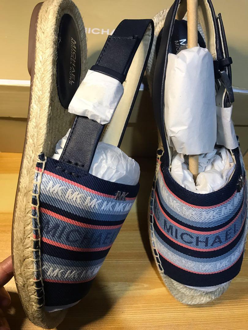 Michael kors fisher espadrille Multi stripe size 7.5 Bagong bago