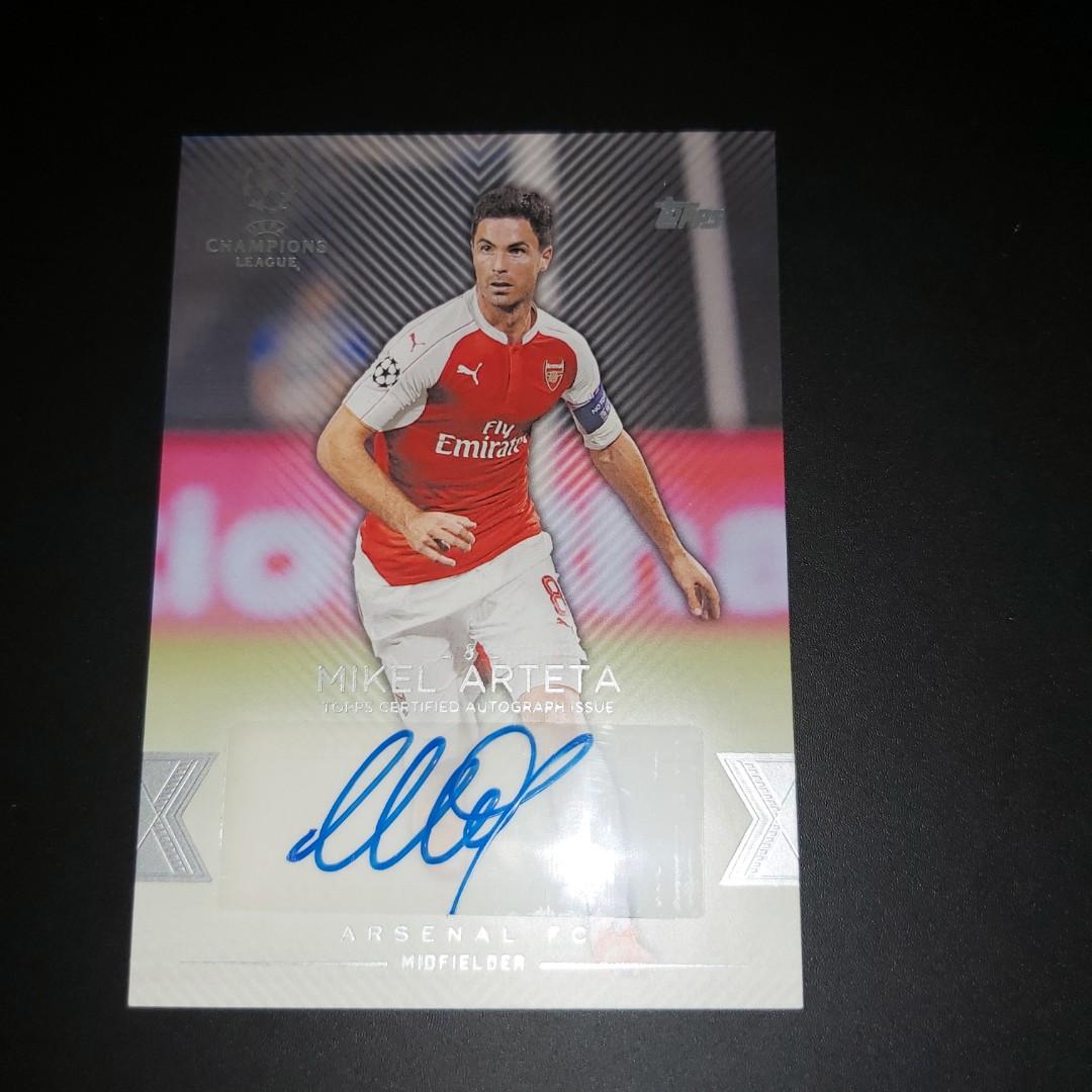 Mikel Arteta (Topps UEFA UCL Showcase)(Auto/Autograph Card)