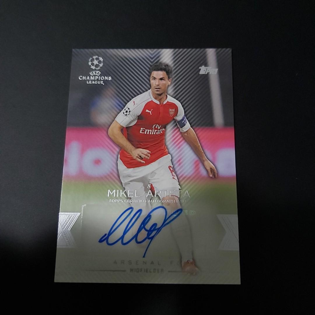 Mikel Arteta (Topps UEFA UCL Showcase)(Auto/Autograph Card)