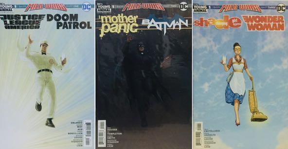 Milk Wars Part 1 - 3 (Superman, Batman and Wonder Woman  covers) set