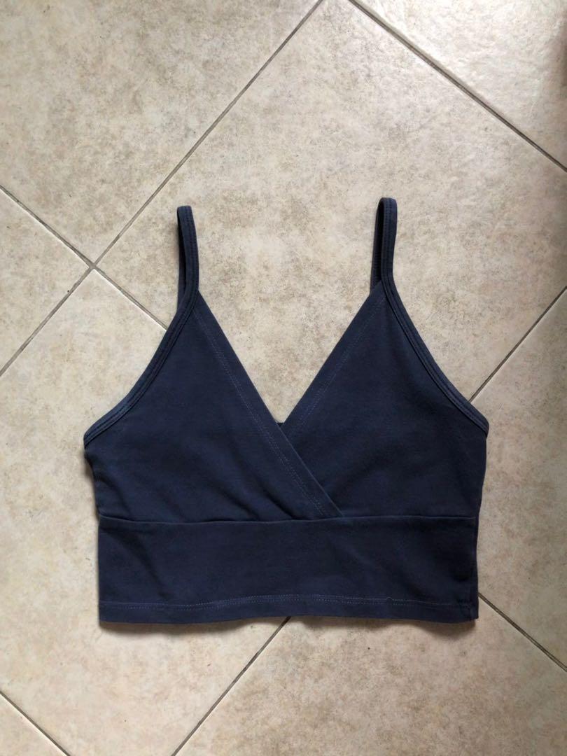 Navy Blue Amara Tank Top Brandy Melville Women S Fashion Tops Other Tops On Carousell