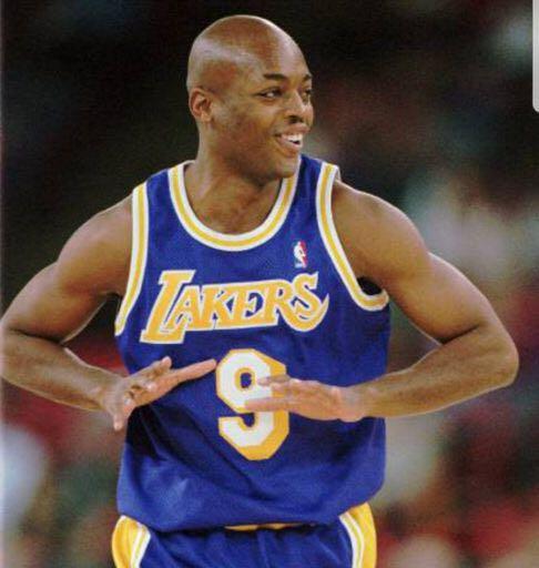 Vintage Nick Van Exel Champion Los Angeles Lakers #9 NBA