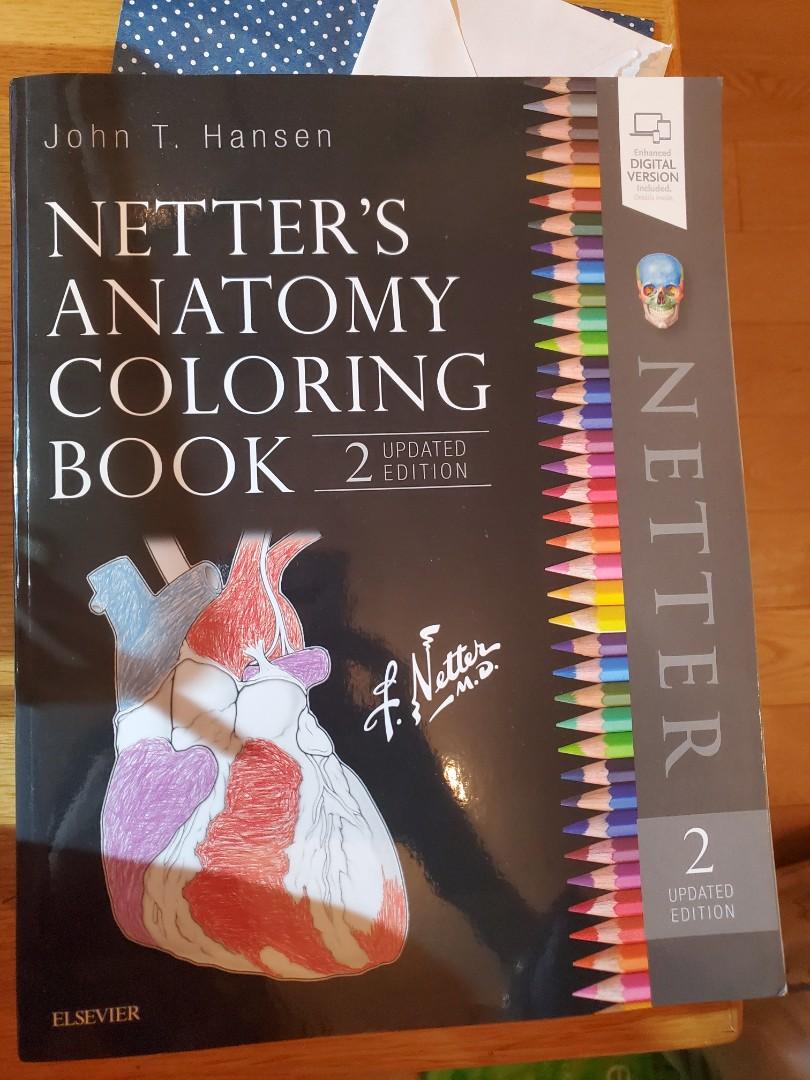 Netter's Anatomy Coloring Book (2 updated edition), 教科書 Carousell