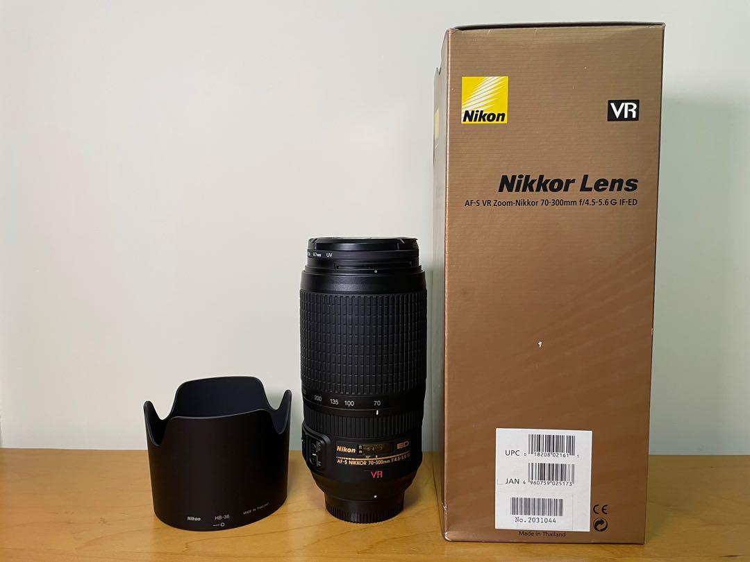 Nikon AF-S VR Zoom Nikkor 70-300mm f/4.5-5.6 G IF-ED, 攝影器材