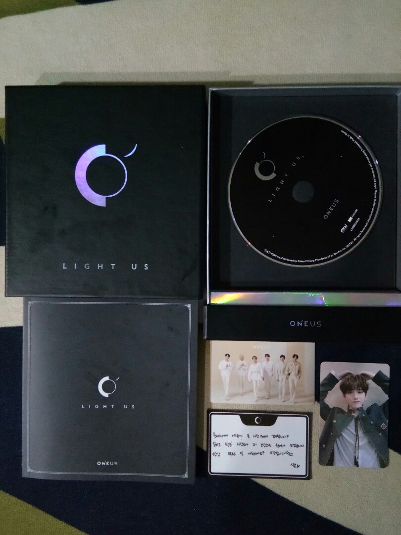 oneus ウォノス ワンアス イド サイン入りcd light us oneus light us