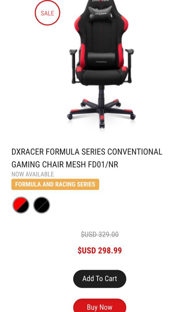 Dxracer fd01 formula series gaming chair outlet