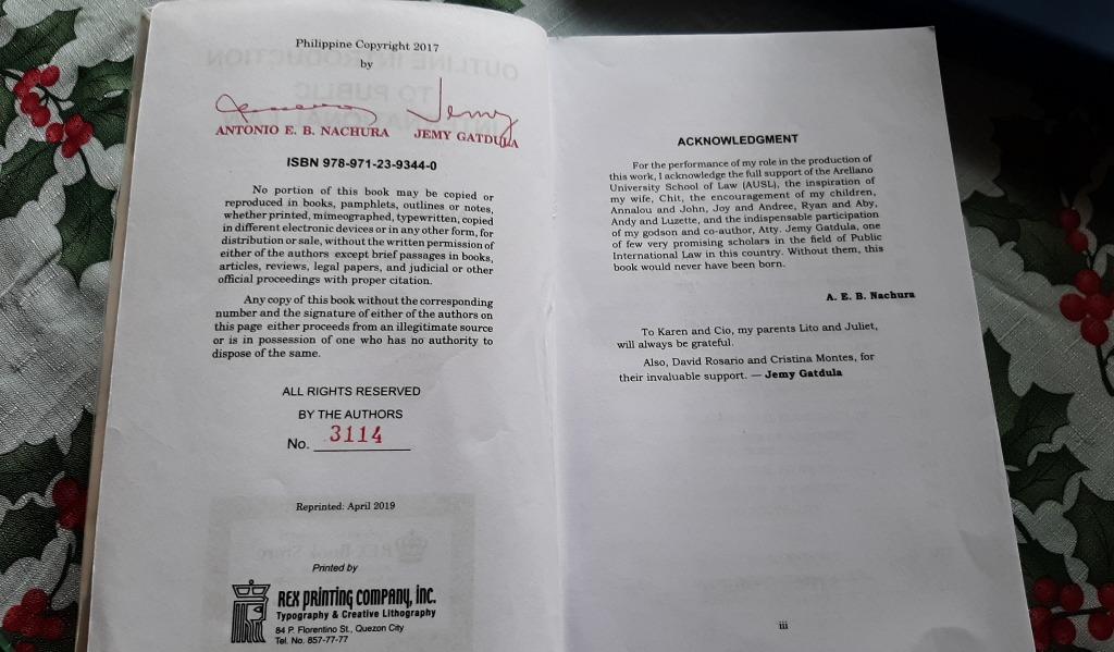 Public International Law Book