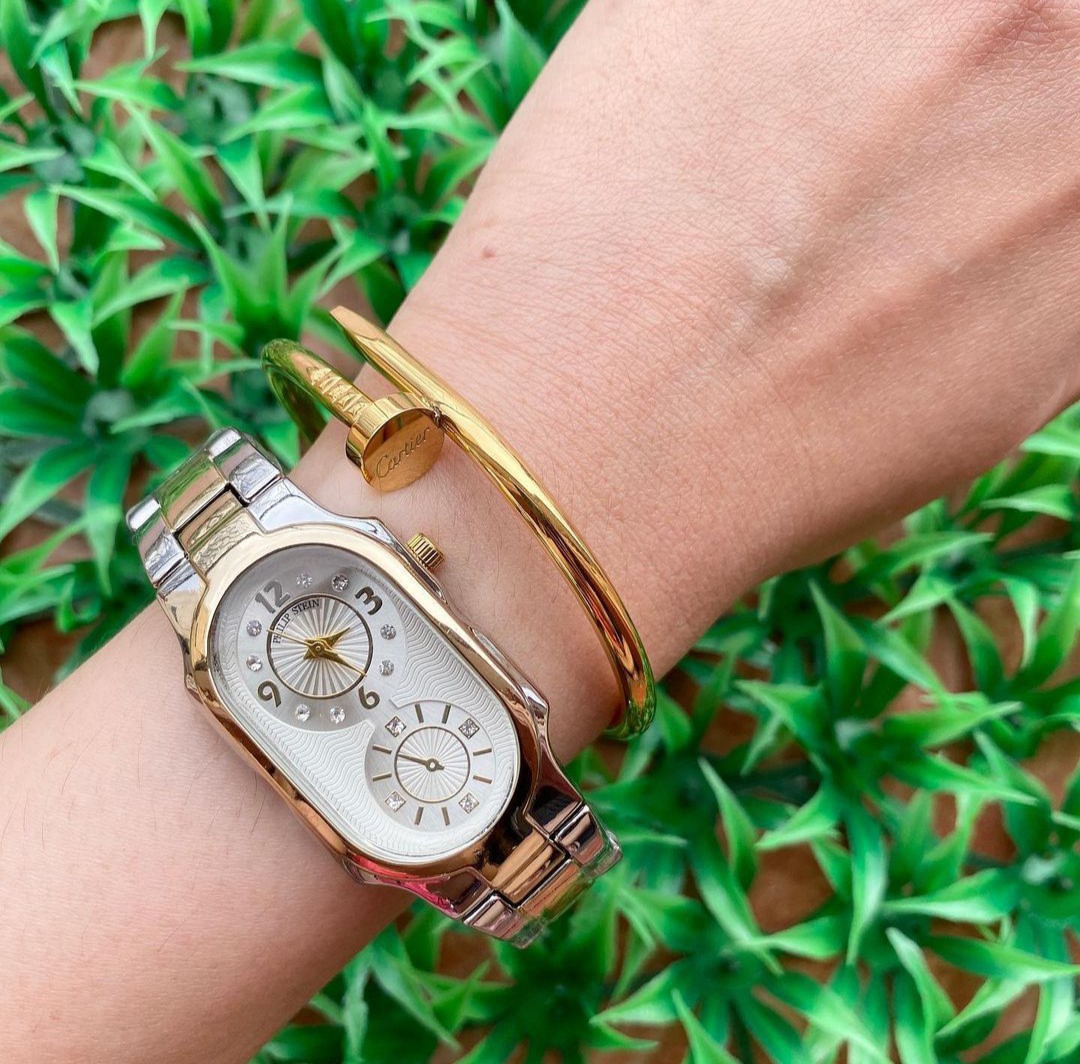 Philip Stein Silver and Gold Watch