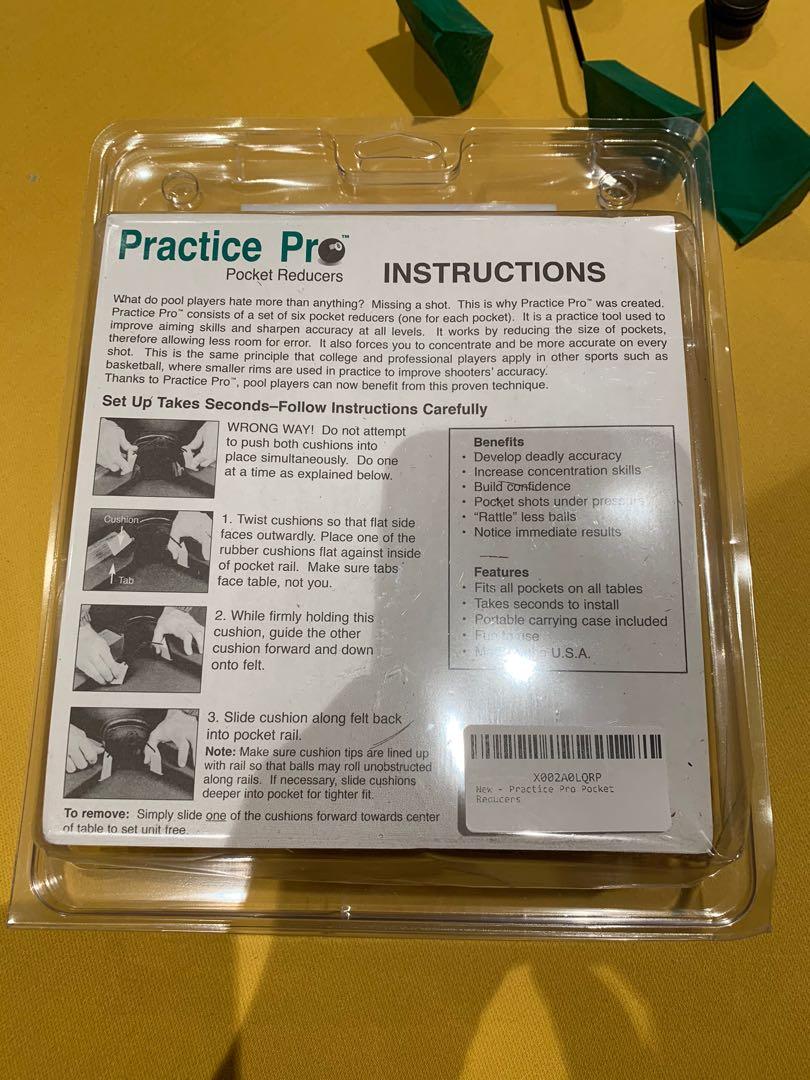 Pocket pro pool table pocket reducers, Sports, Sports & Games Equipment