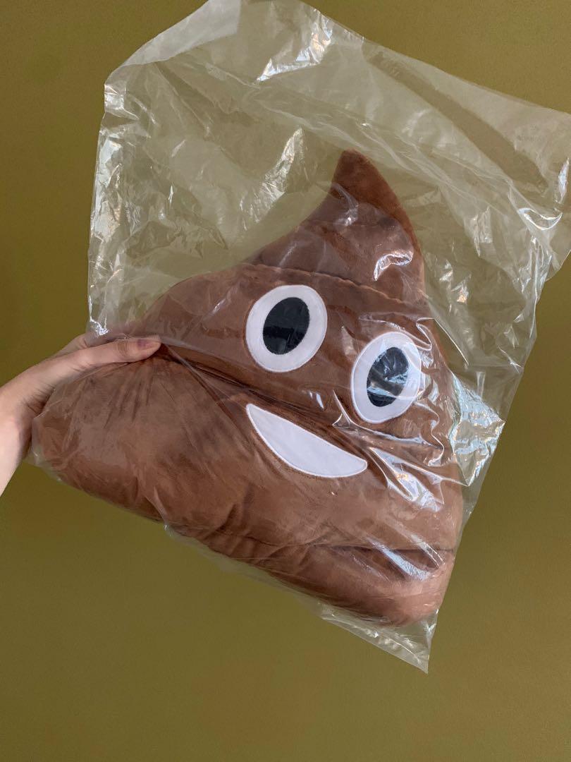 poop emoji pillow