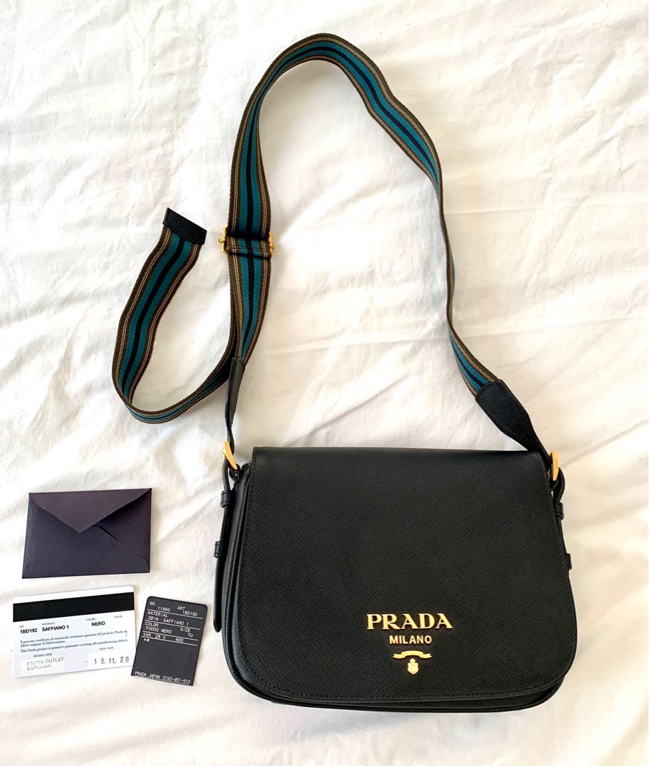 prada saffiano sling bag