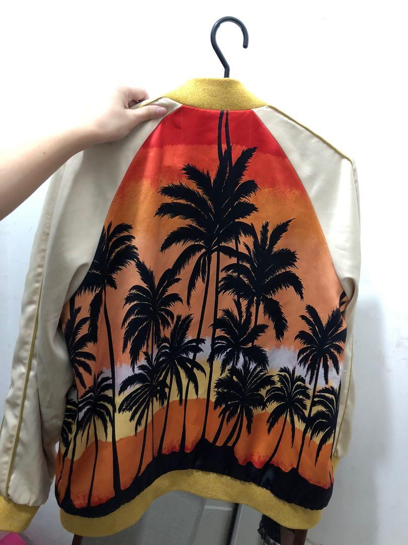 Saint laurent palm tree bomber outlet