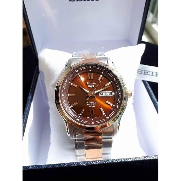 Seiko 5 SNKP18K1 SNKP18K SNKP18 SNKP 50M Automatic Brown Dial Two