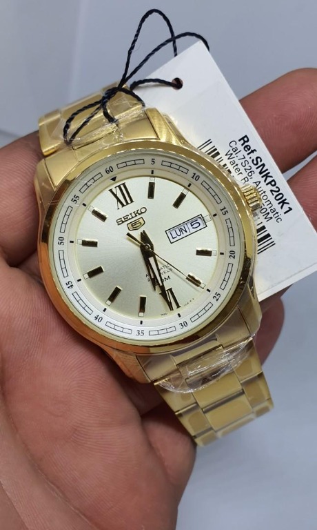 Seiko 5 SNKP20K1 SNKP20K SNKP20 SNKP 50M Automatic Champagne Dial