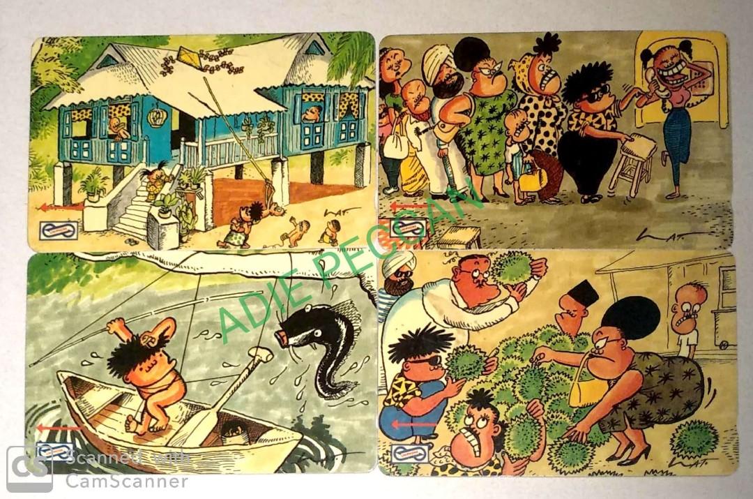 Set Uniphone Card 90an Tema Kartun Lat Antiques Vintage Collectibles On Carousell