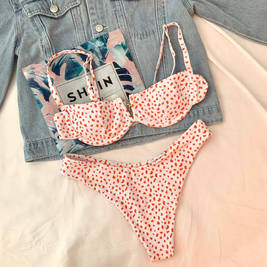 shein polka dot swimsuit, Women's
