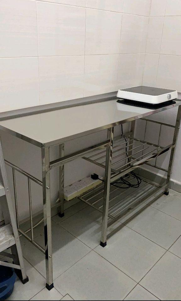 Stainless Steel Kitchen Stove Rack Gas Rack Cooking Table Multipurpose Rack Rak Dapur Rak Memasak Kitchen Appliances On Carousell