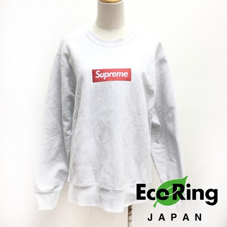 supreme grey 灰色 cotton 棉質 box logo sweatshirt 衛衣 100 真品