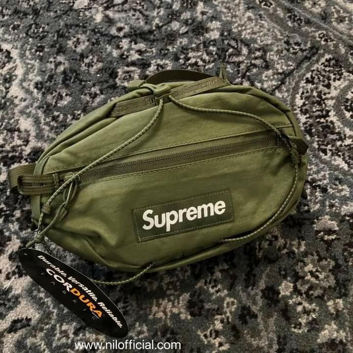 Supreme Waist Bag SS17 acid green, Men's Fashion, Bags, Belt bags, Clutches  and Pouches on Carousell