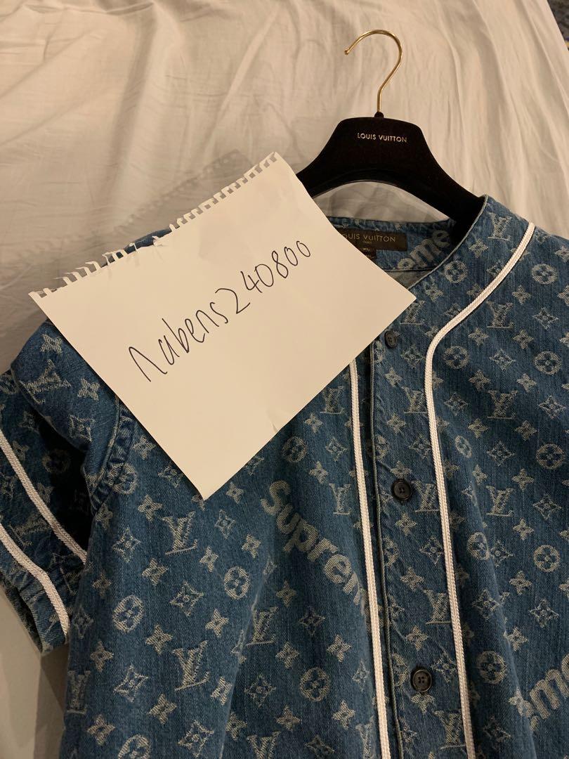 Louis Vuitton X Supreme Denim Jacket, Men's Fashion, Coats, Jackets and  Outerwear on Carousell