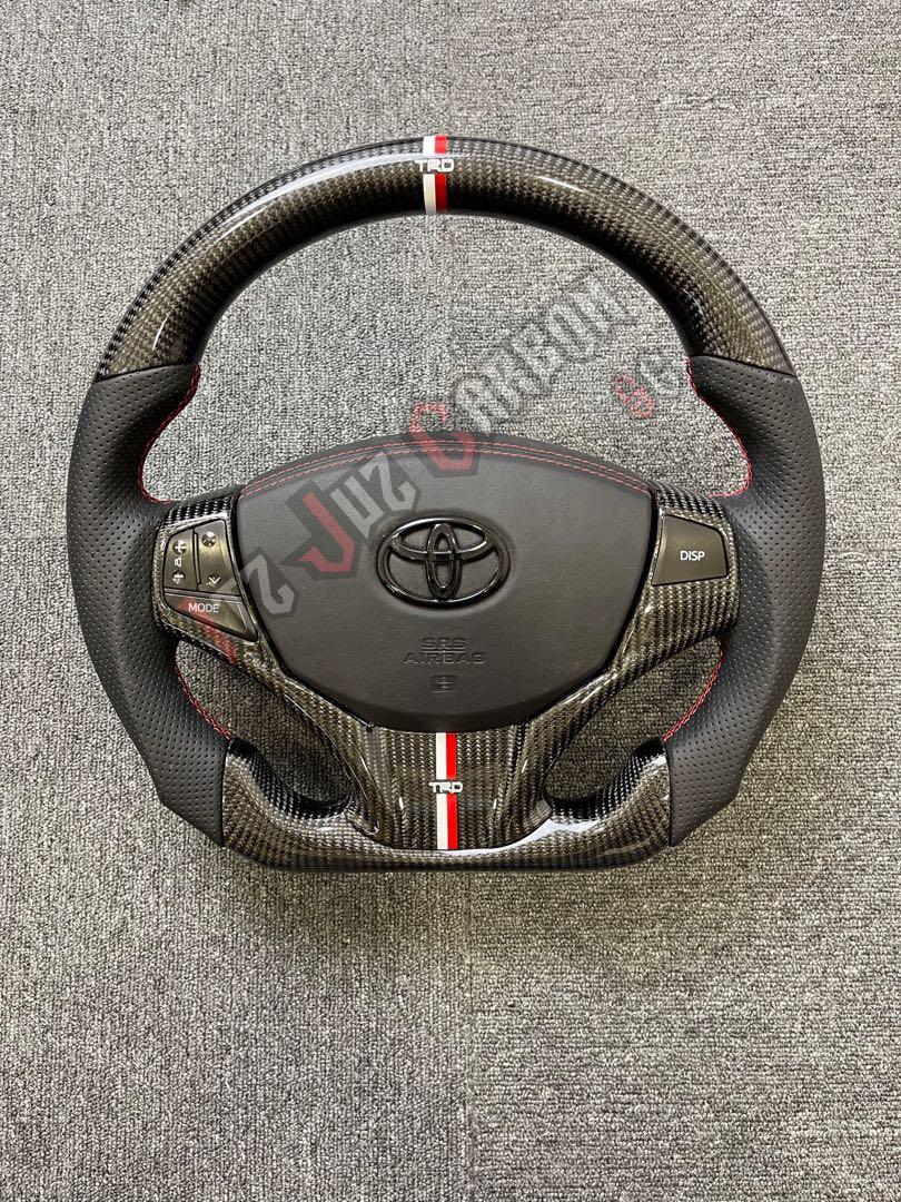 Toyota VIOS Carbon fiber steering wheel, Car Accessories, Accessories