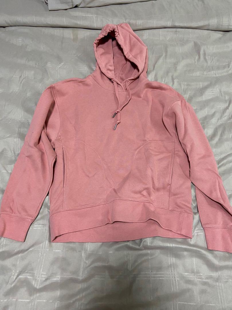 Pink new arrivals hoodie uniqlo
