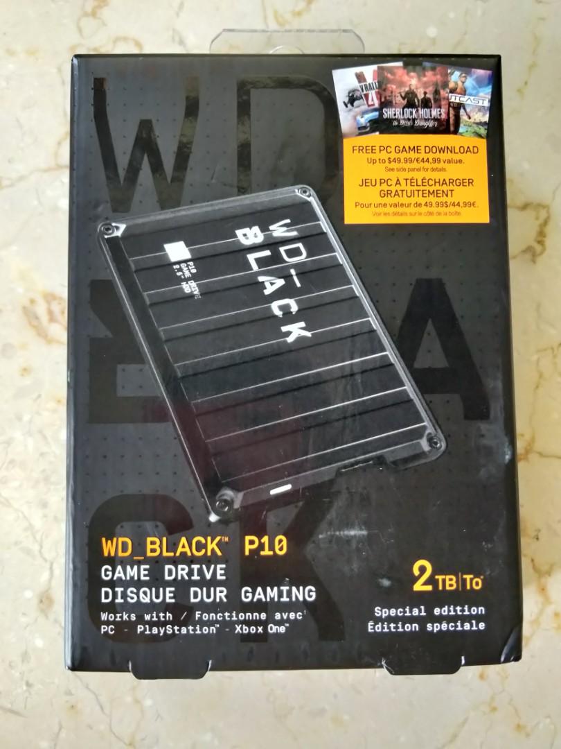 Wd Black P10 2tb Premium Game Drive Portable External Hard Drive Hdd My Passport Toys Games Video Gaming Gaming Accessories On Carousell