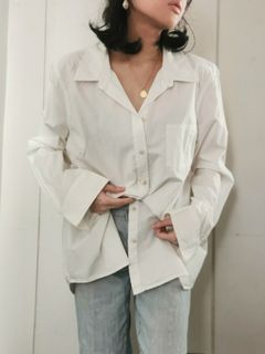 white polo button down