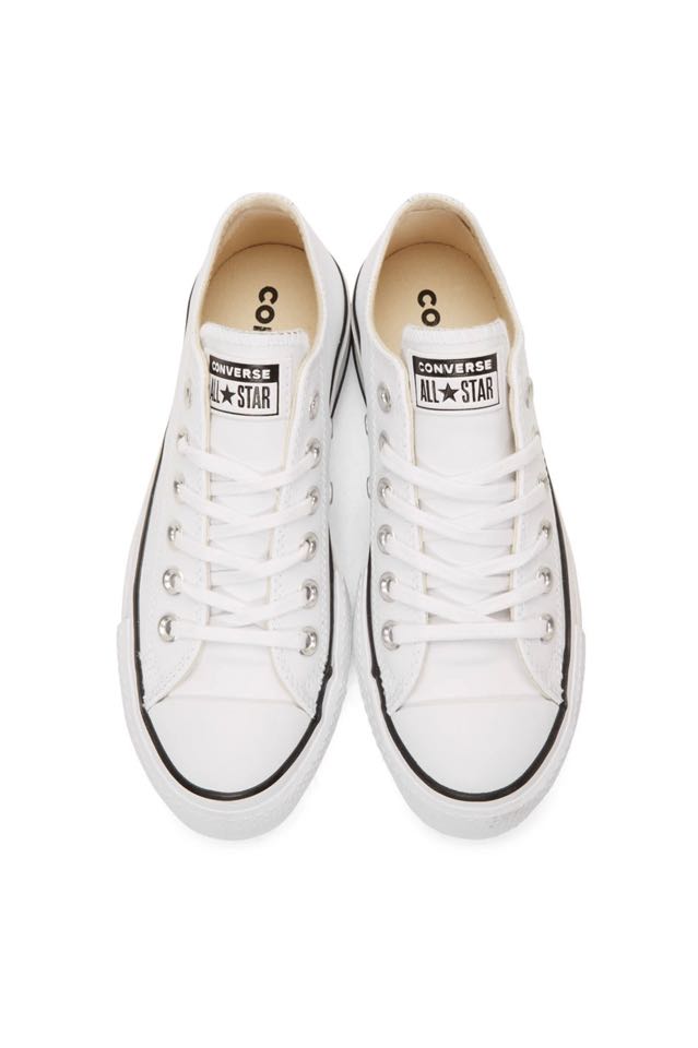 white leather chuck taylors