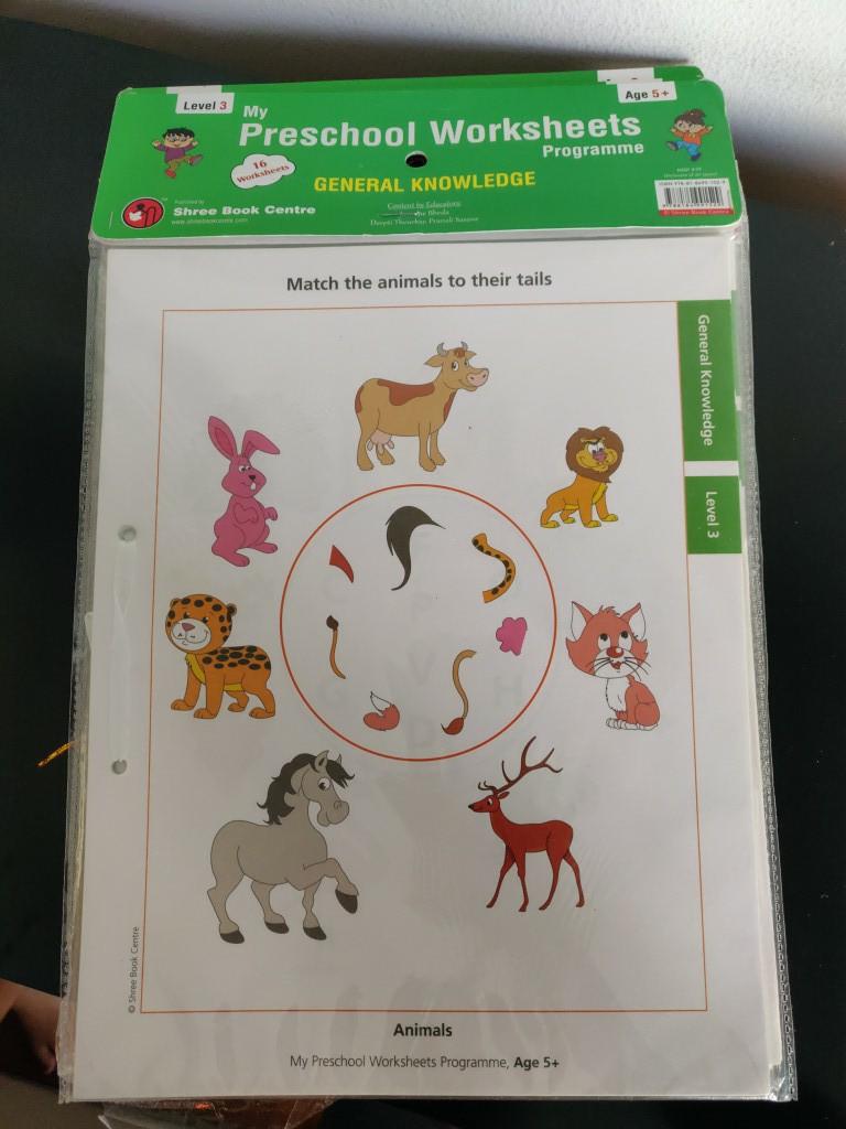 worksheets for preschool kids completely new and unused hobbies toys books magazines children s books on carousell