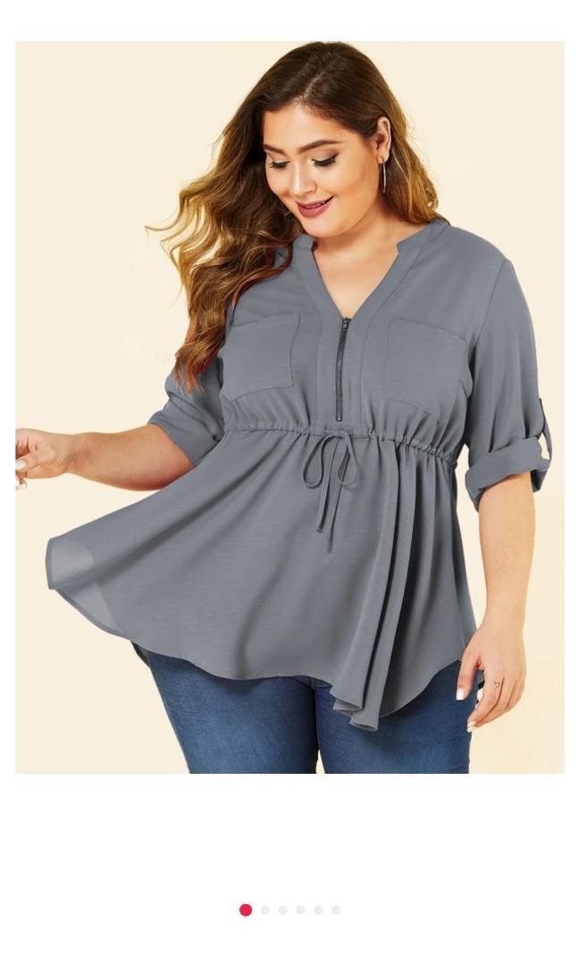 Basic edition plus size tops Clearance