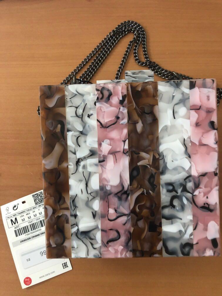 Zara acrylic bag top