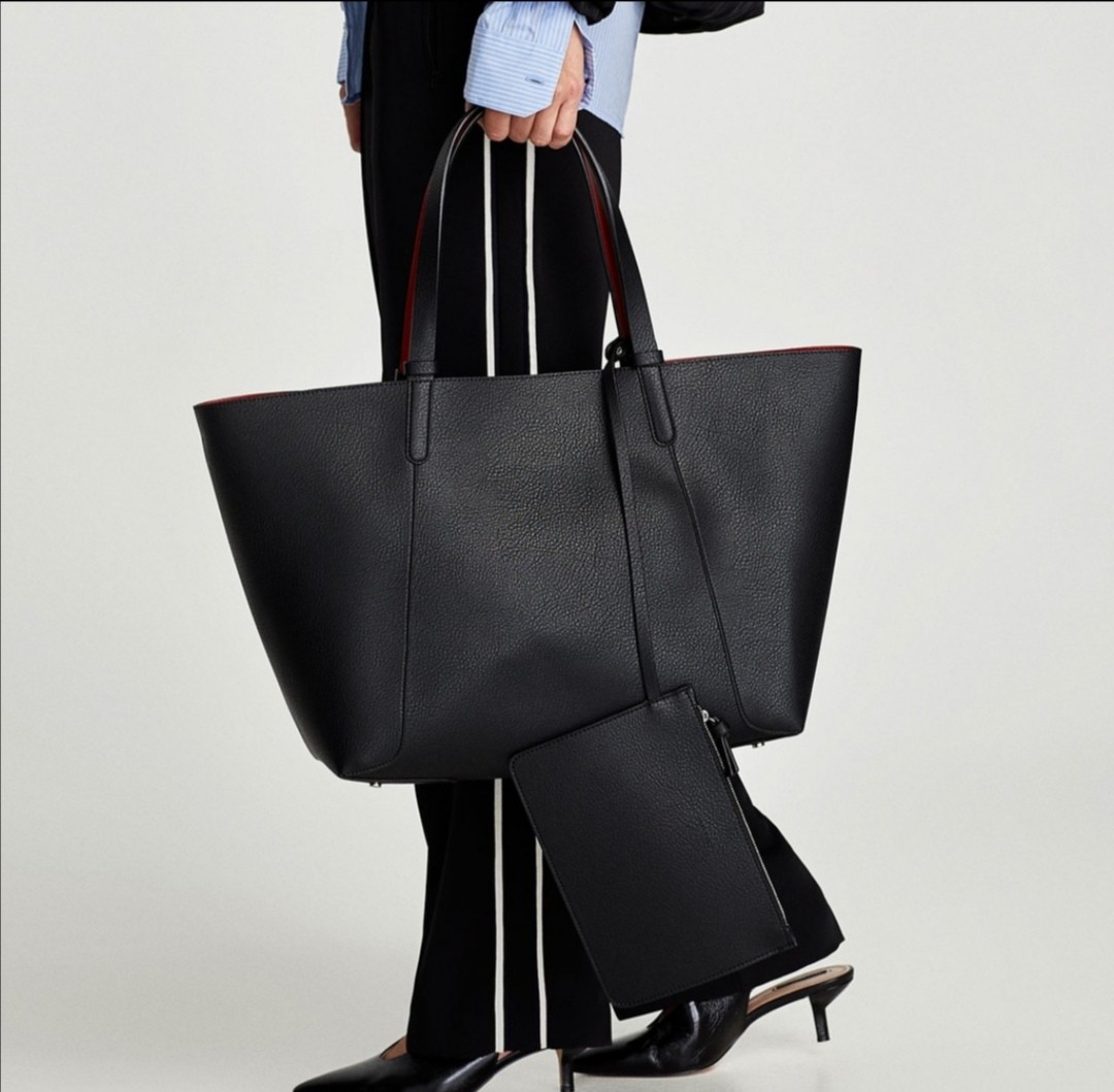 Zara reversible deals tote bag