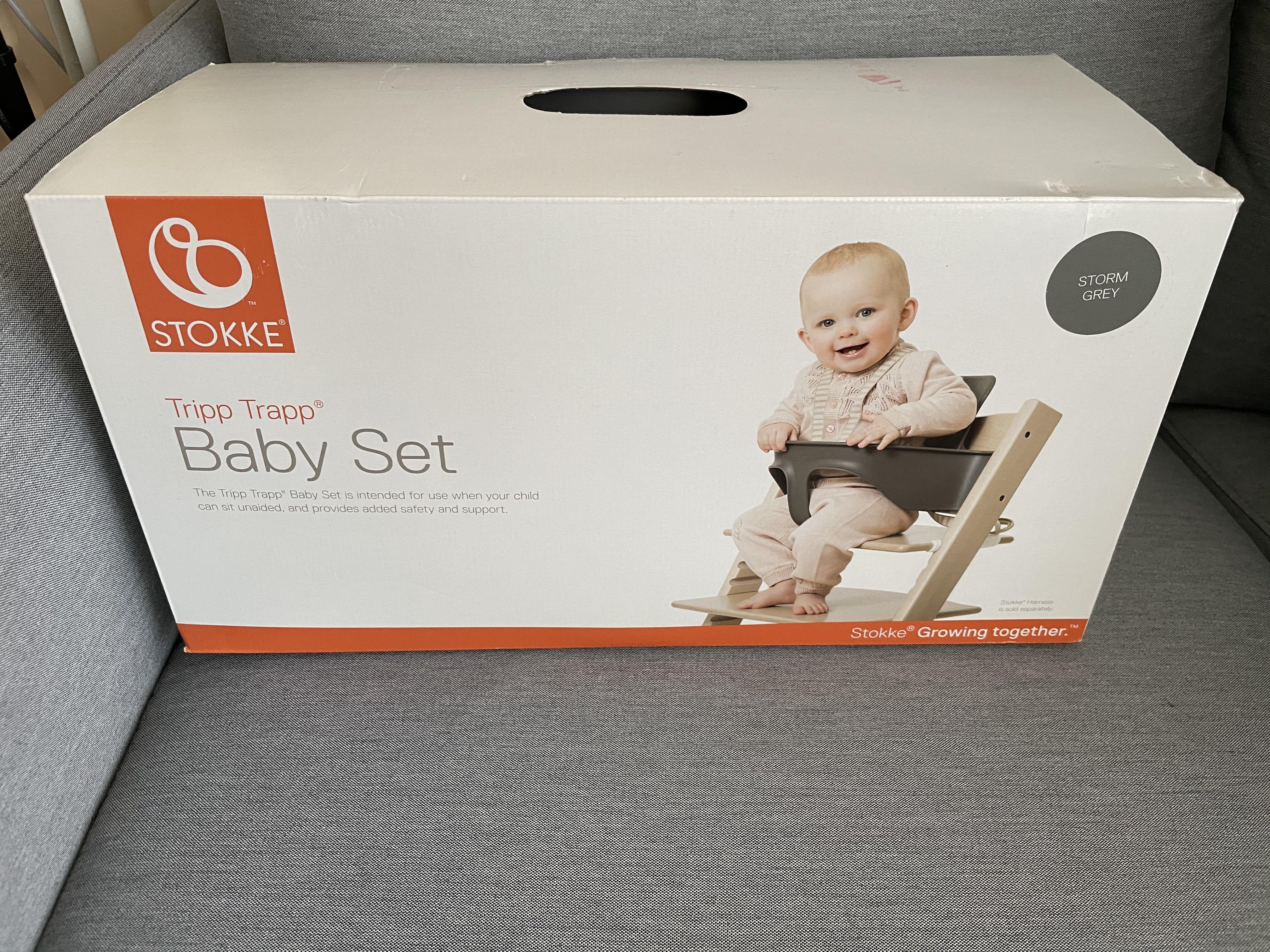 Tripp trapp baby set storm grey top
