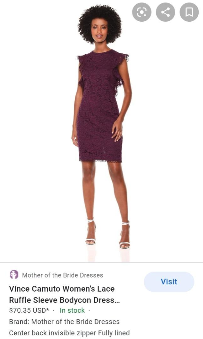 Vince camuto burgundy dress deals