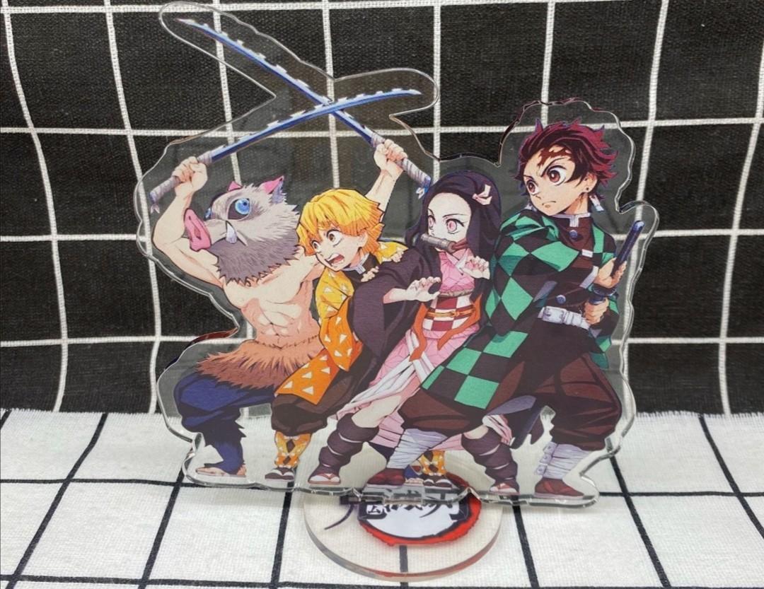 新年優惠一套5款鬼滅之刃立牌屏風炭治郎禰豆子我妻善逸伊之助不散賣不議價 玩具 遊戲類 玩具 Carousell