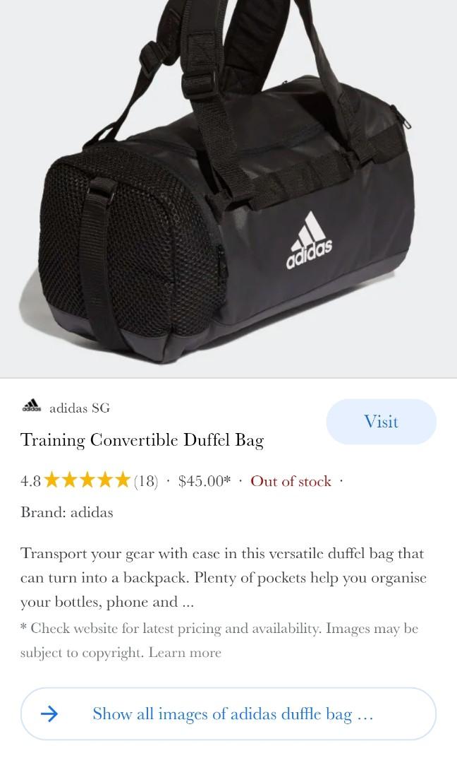 Adidas Duffle Bag 3 way carry, sling, backpack, Men's Fashion, Bags