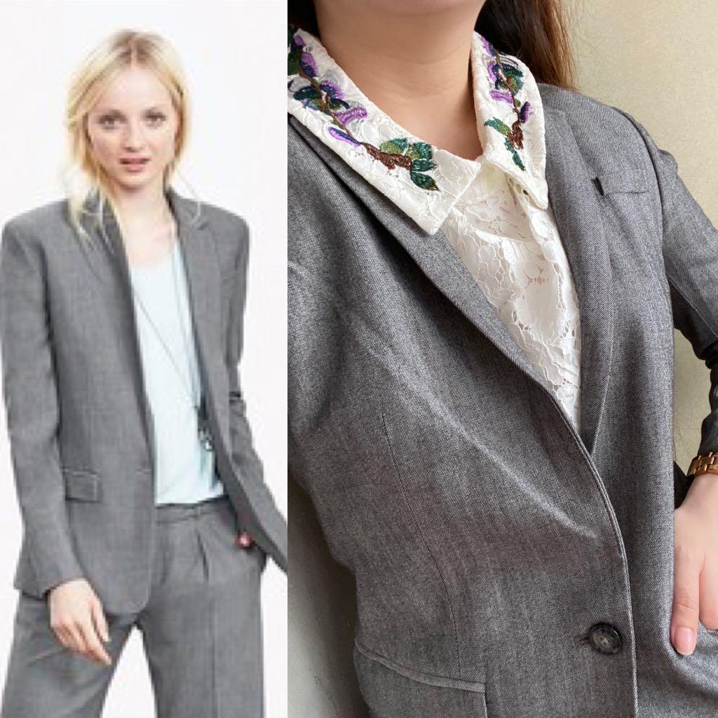 Banana republic gray blazer outlet