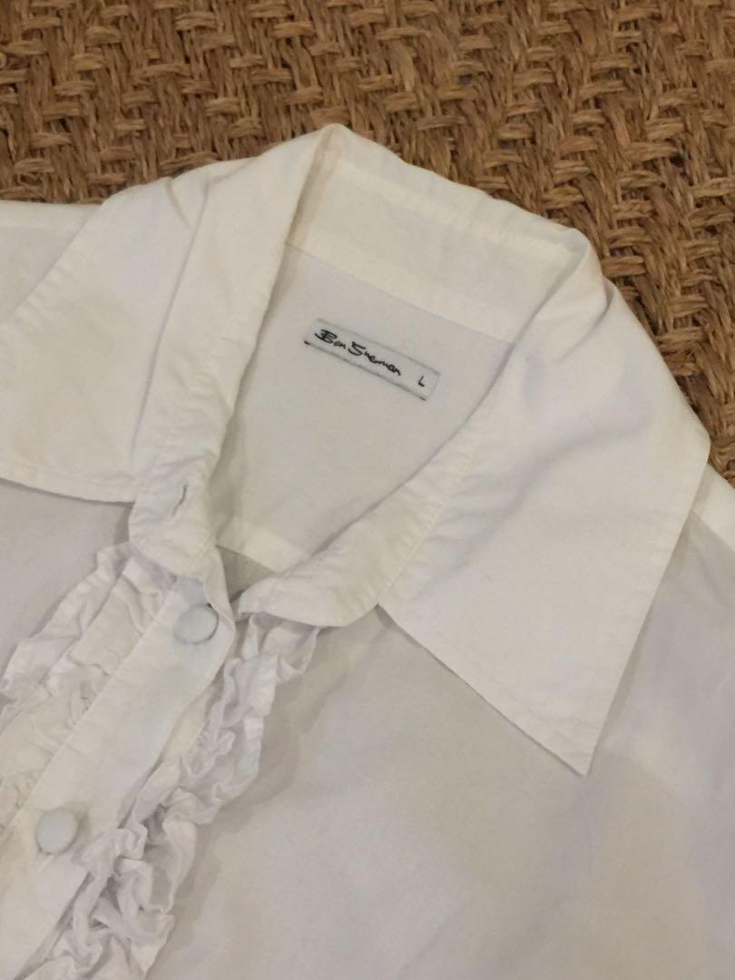 Ben Sherman White Polo Top (Category: Others Tops) located in Mandaluyong City. Submitted by shopclosetmaria (Listing ID 1059708422, Image 2). Description: Preloved, in good condition.
