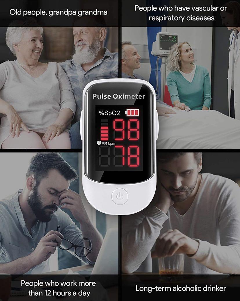 BNIB AFAC Oxygen Saturation Monitor, Pulse Oximeter Finger Adult Child