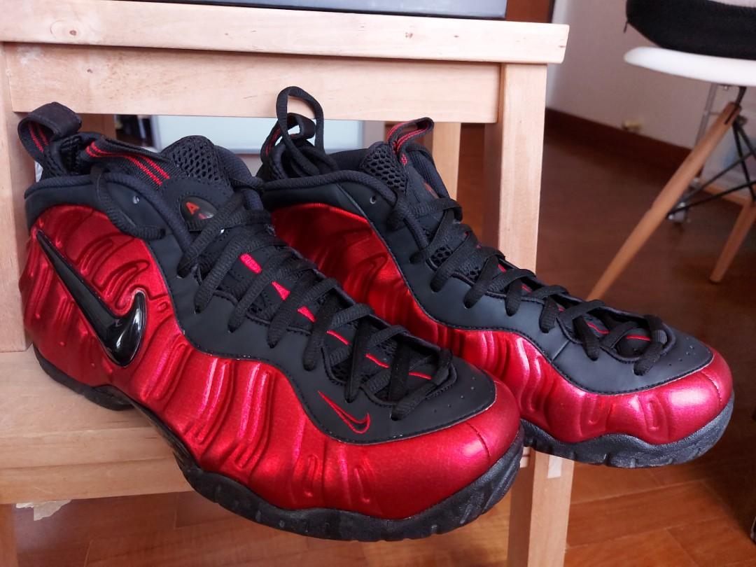Red black foamposite pro top