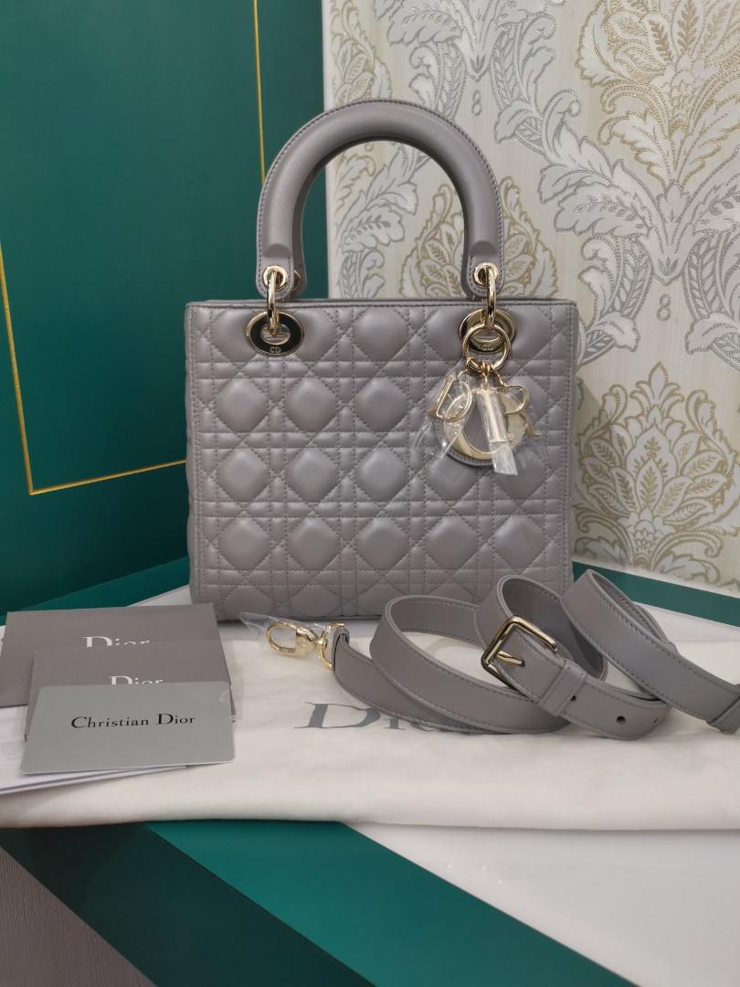 lady dior grey medium