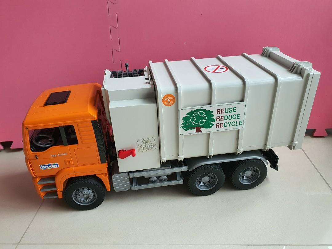 Bruder Toy MAN side loading garbage truck used