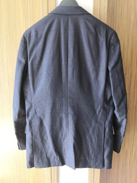 Camoshita X United Arrows Wool Silk Linen Navy Suit 男裝 男裝衫 外套 Carousell